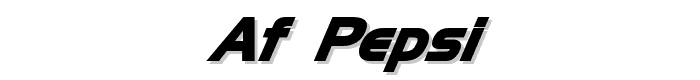 AF PEPSI font